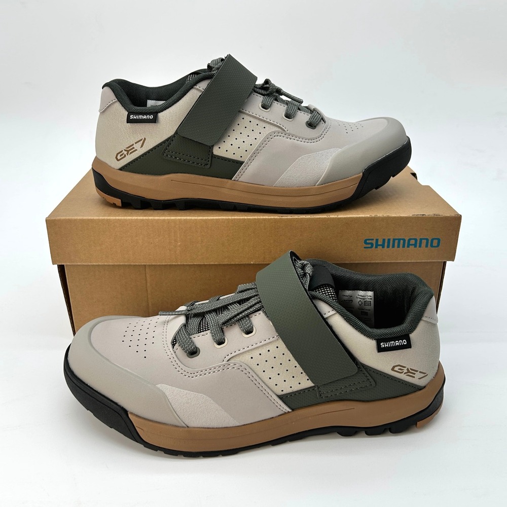 Shimano SH-GE700 Enduro Shoes Mens Size 7 (EU 40) SPD Light Gray MTB Trail NEW